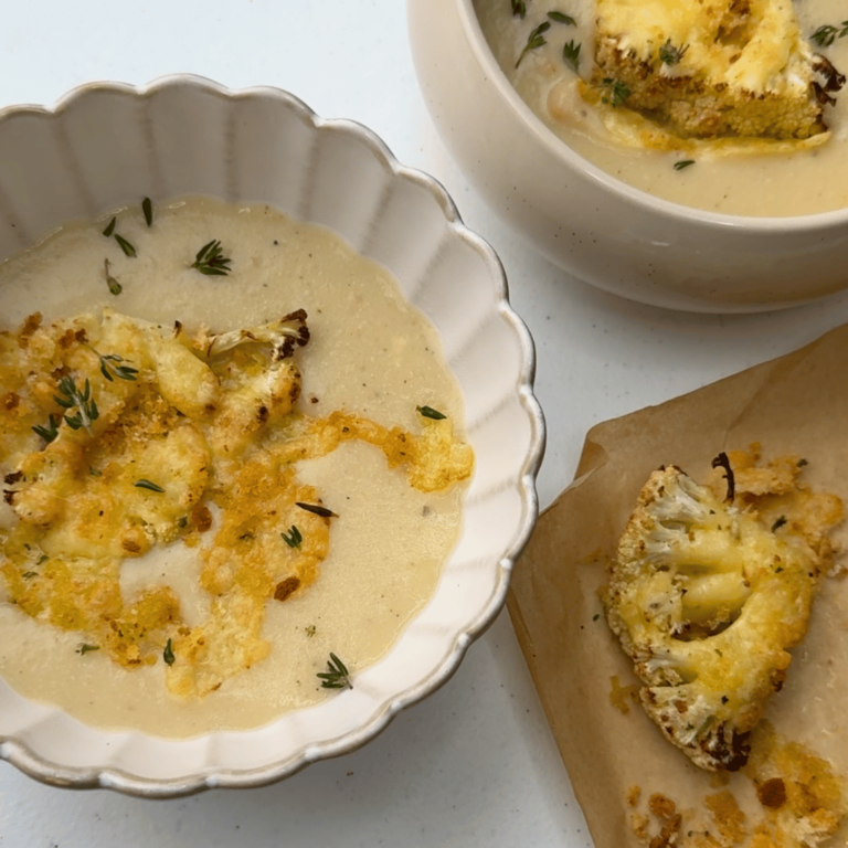 Slow Cooker Cauliflower Cheese Soup