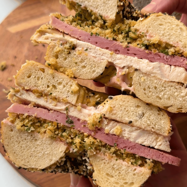 Meal Prep Christmas Bagel