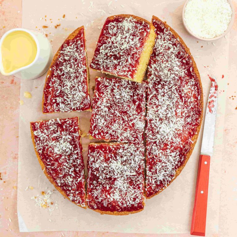 Slow Cooker Jam & Coconut Sponge