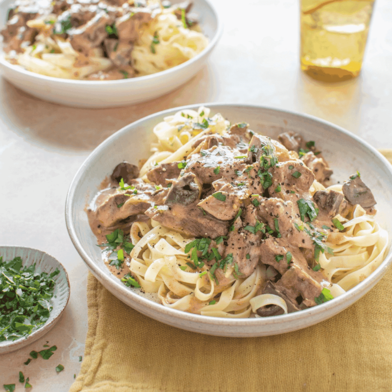 Slow Cooker Beef Stroganoff