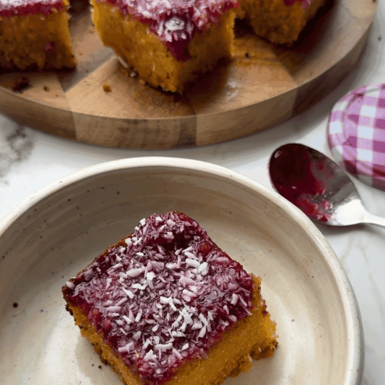 Slow Cooker Jam & Coconut Sponge
