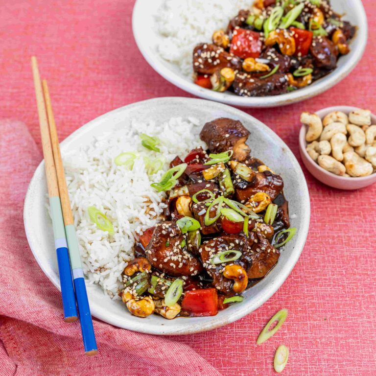 Slow Cooker Honey Cashew Chicken