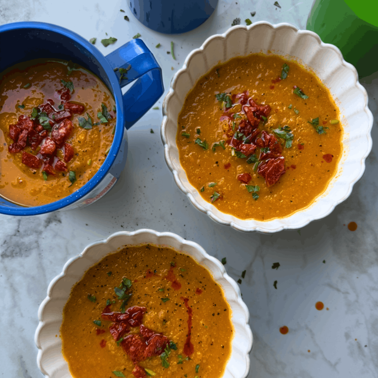 Slow Cooker Carrot & Chorizo Soup